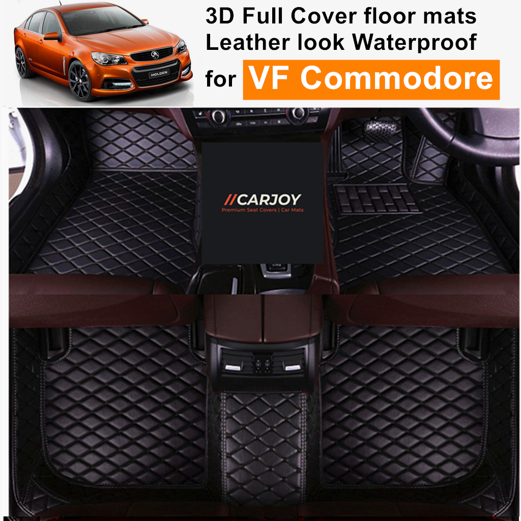 3D Moulded PU leather Waterproof Car Floor Mats for VF Commodore