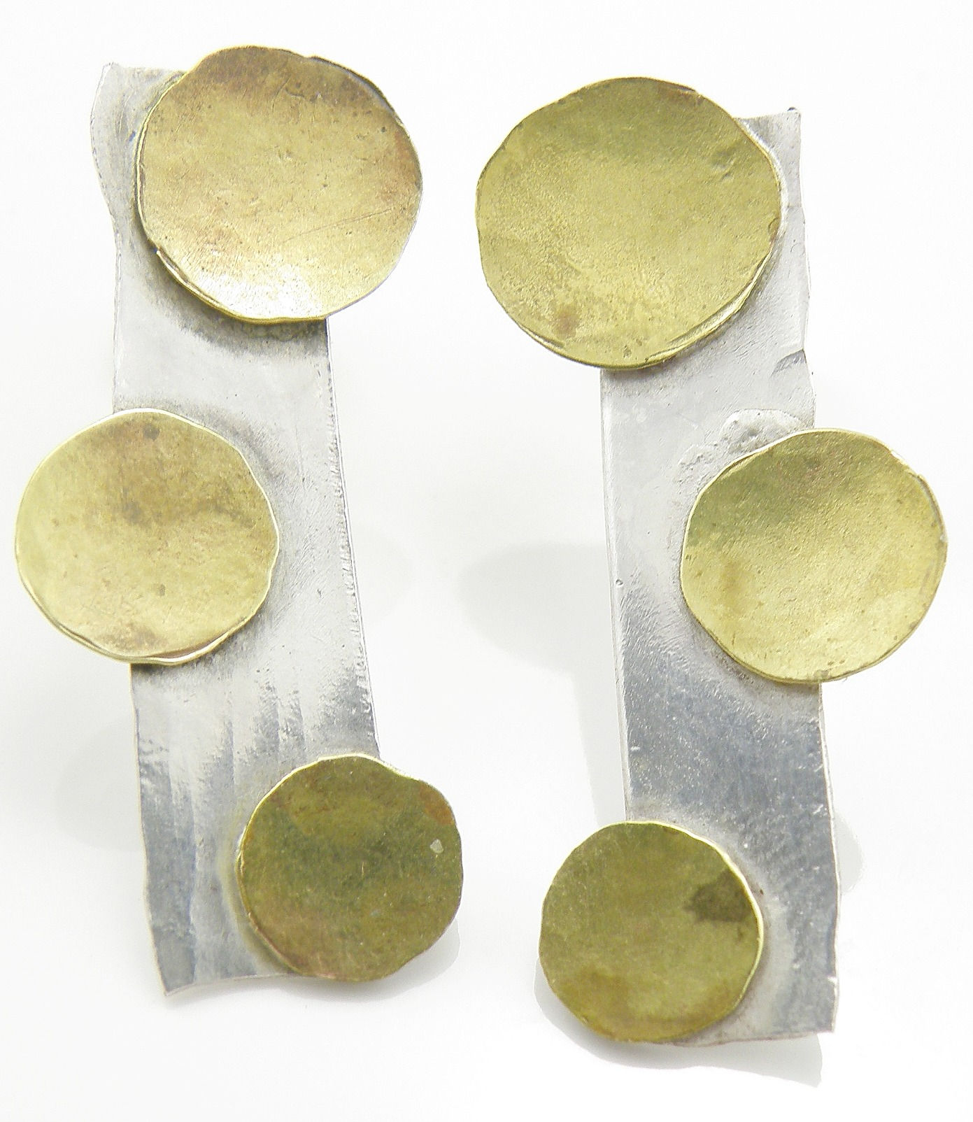 Rectangle & Circle Earrings