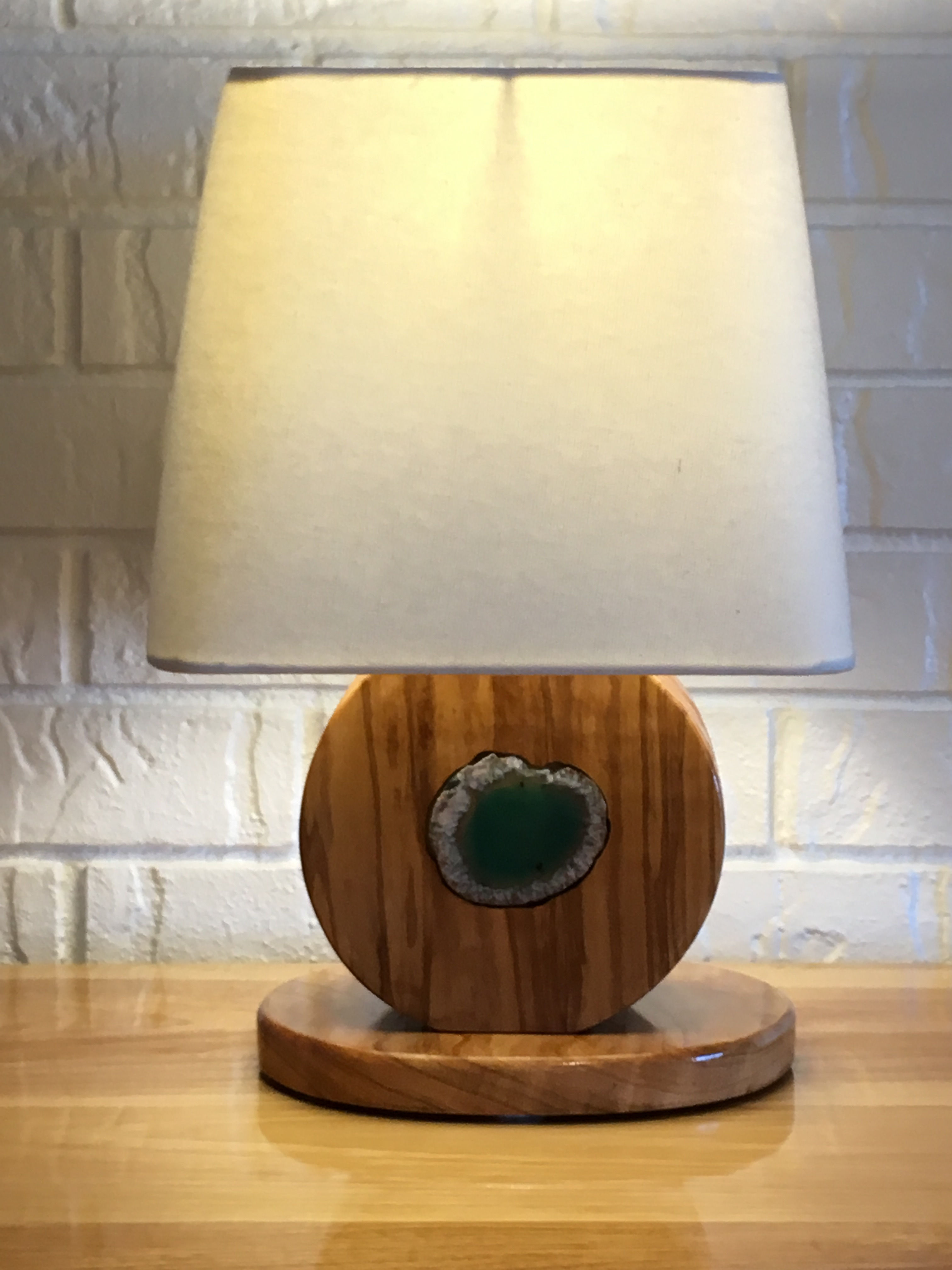 Olive Wood & Green Agate