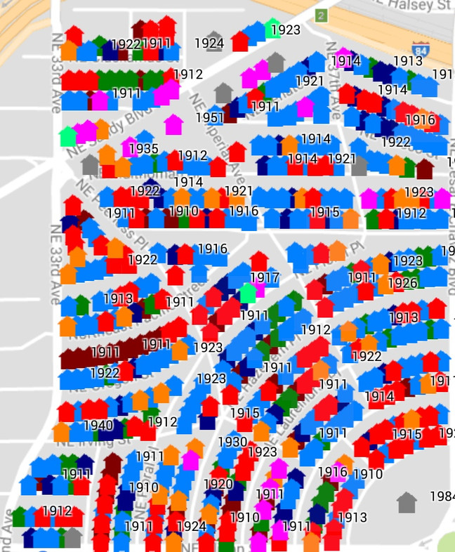 Laurelhurst's History In Colors