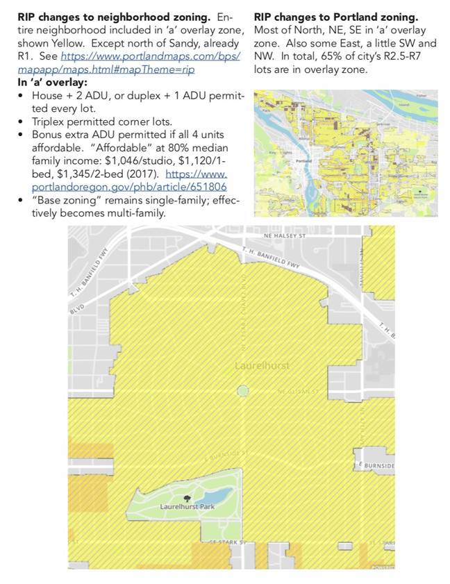 Handout on Residential Infill Project As Applicable To Laurelhurst