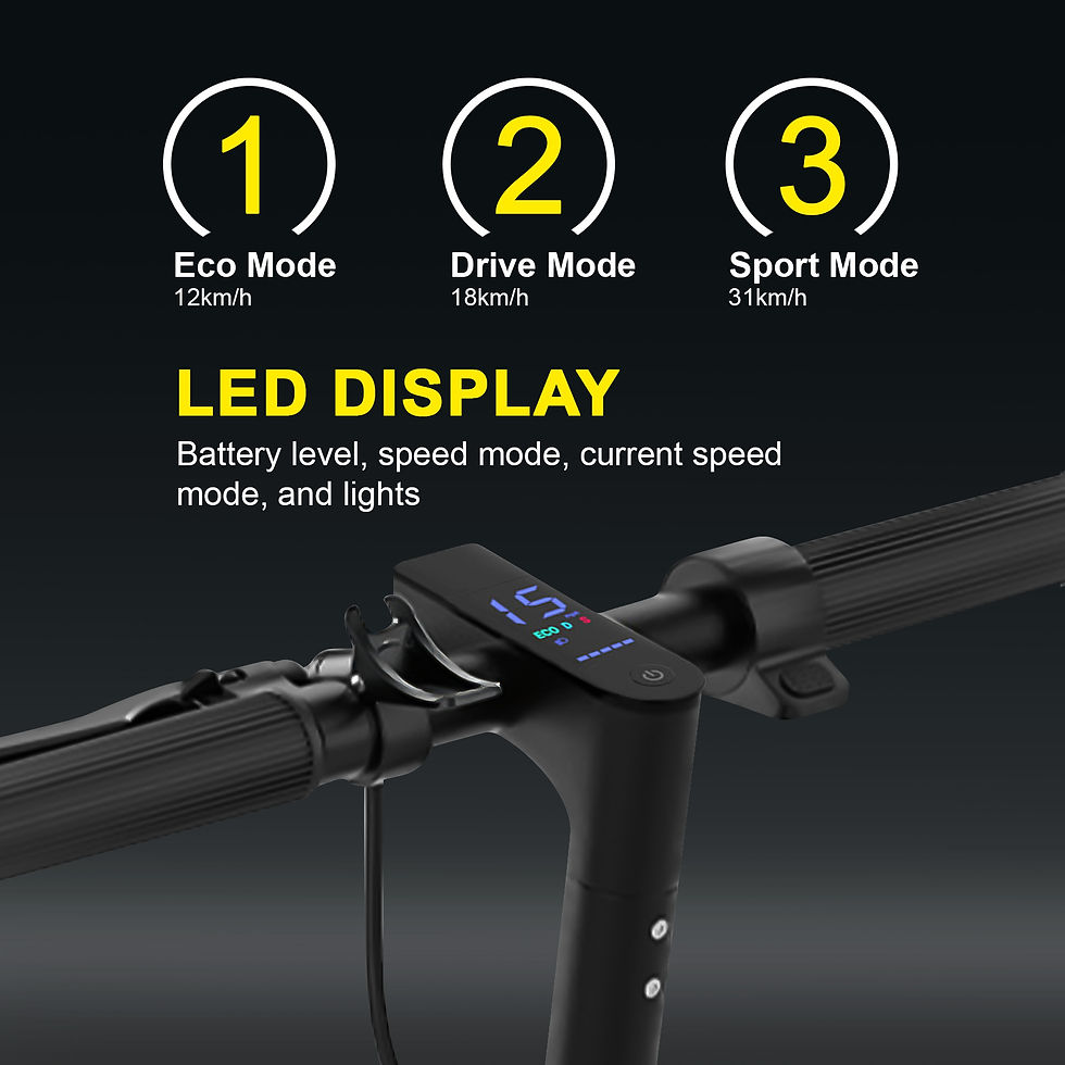Thumbnail: AOVOPRO Electric Scooters APP-Enabled Foldable Adult Electric Scooter with LED D