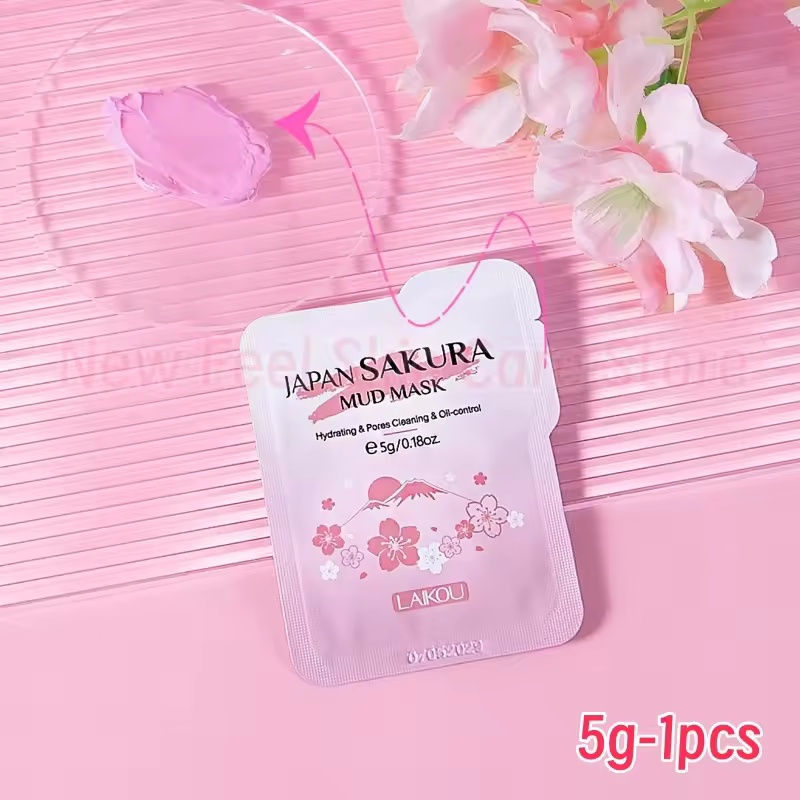 Thumbnail: 1/3/5/10pcs Pink Bio Collagen Face Mask Anti Wrinkle Fade Face Fine Line Lift Fi