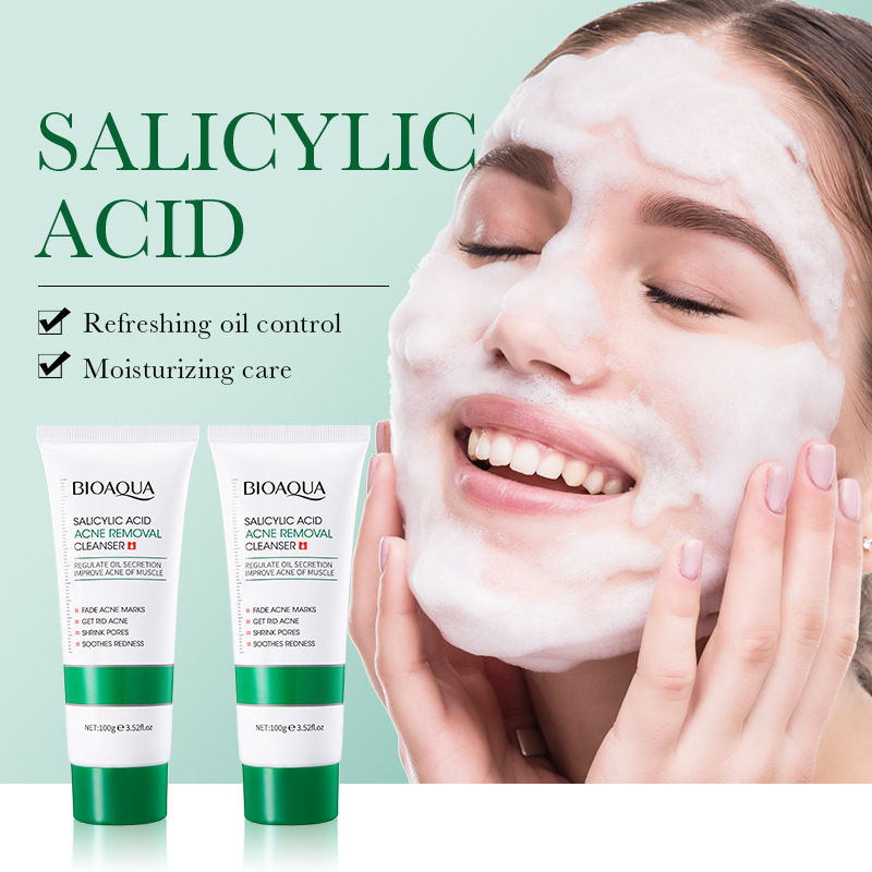 Thumbnail: BIOAOUA Salicylic Acid Facial Cleanser Acne Treatment Moisturizing Oil Control S
