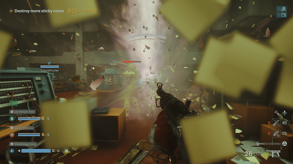 Under the constant visual effects, you sometimes see a game.