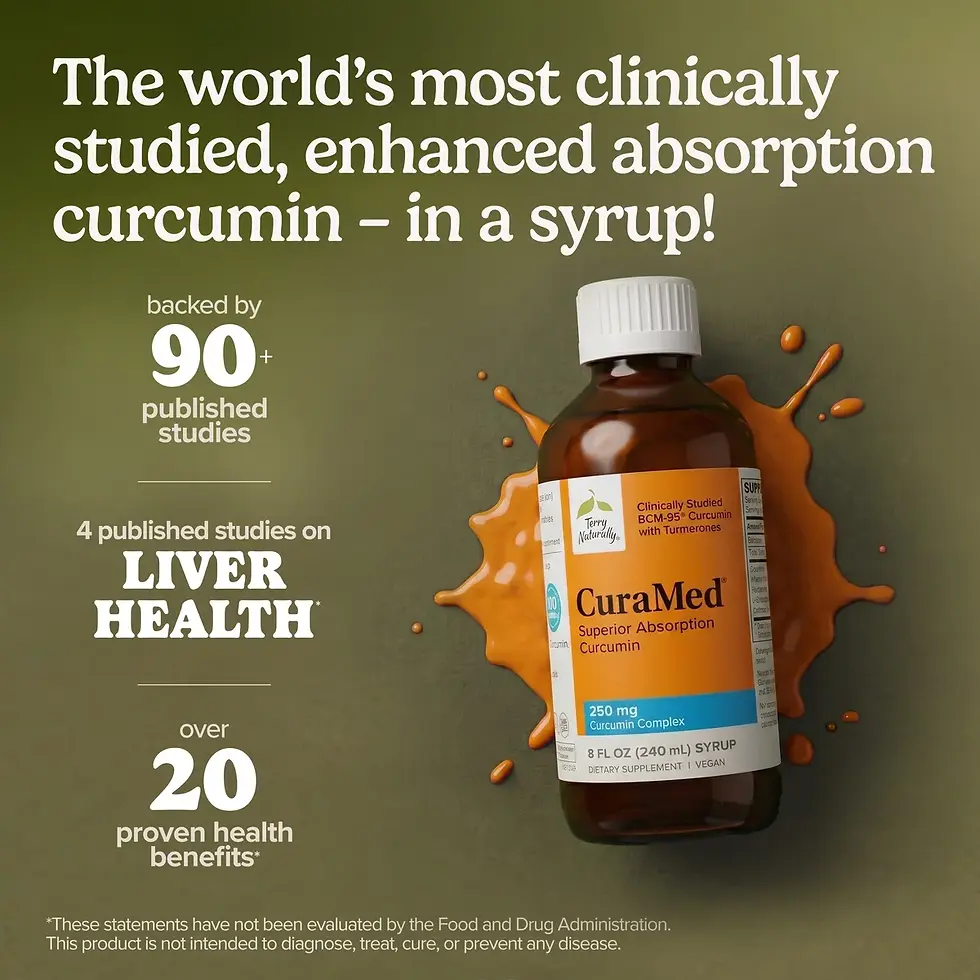Thumbnail: EuroPharma "Terry Naturally" CuraMed® Syrup 250 mg 8 Fl oz (240 mL)