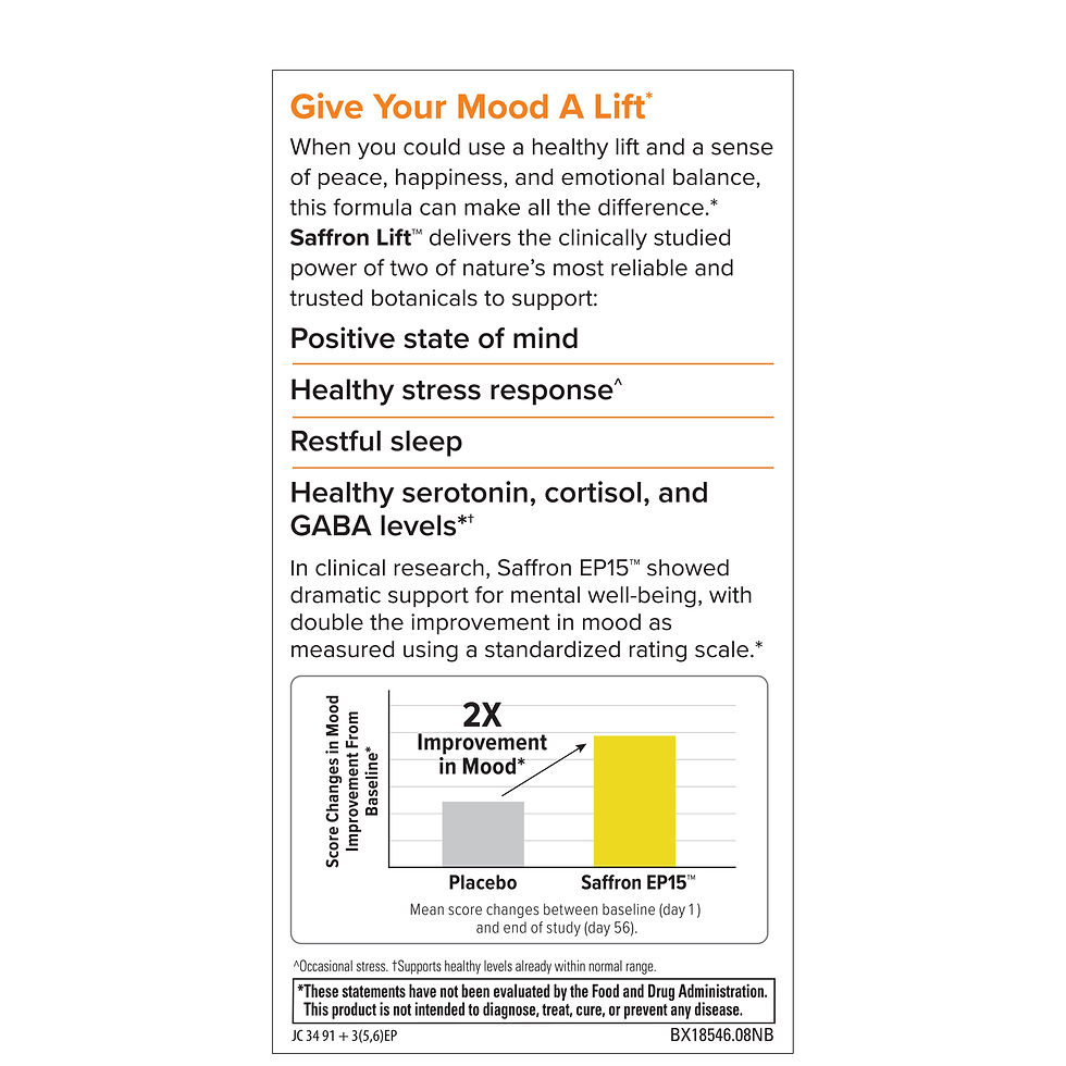 Thumbnail: EuroPharma "Terry Naturally" Saffron Lift™ + Curcumin 60 Caps