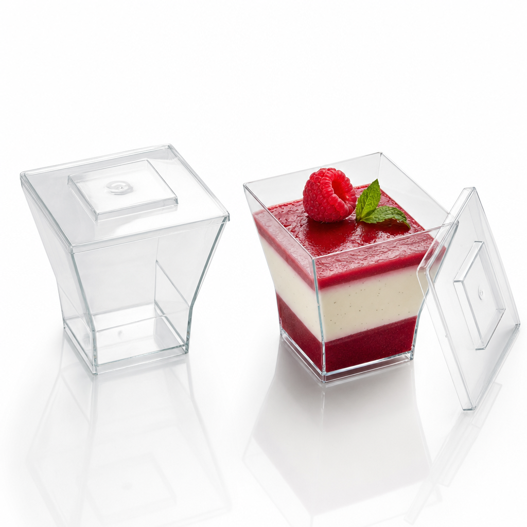 VERRINE CARRÉE EN VERRE /360