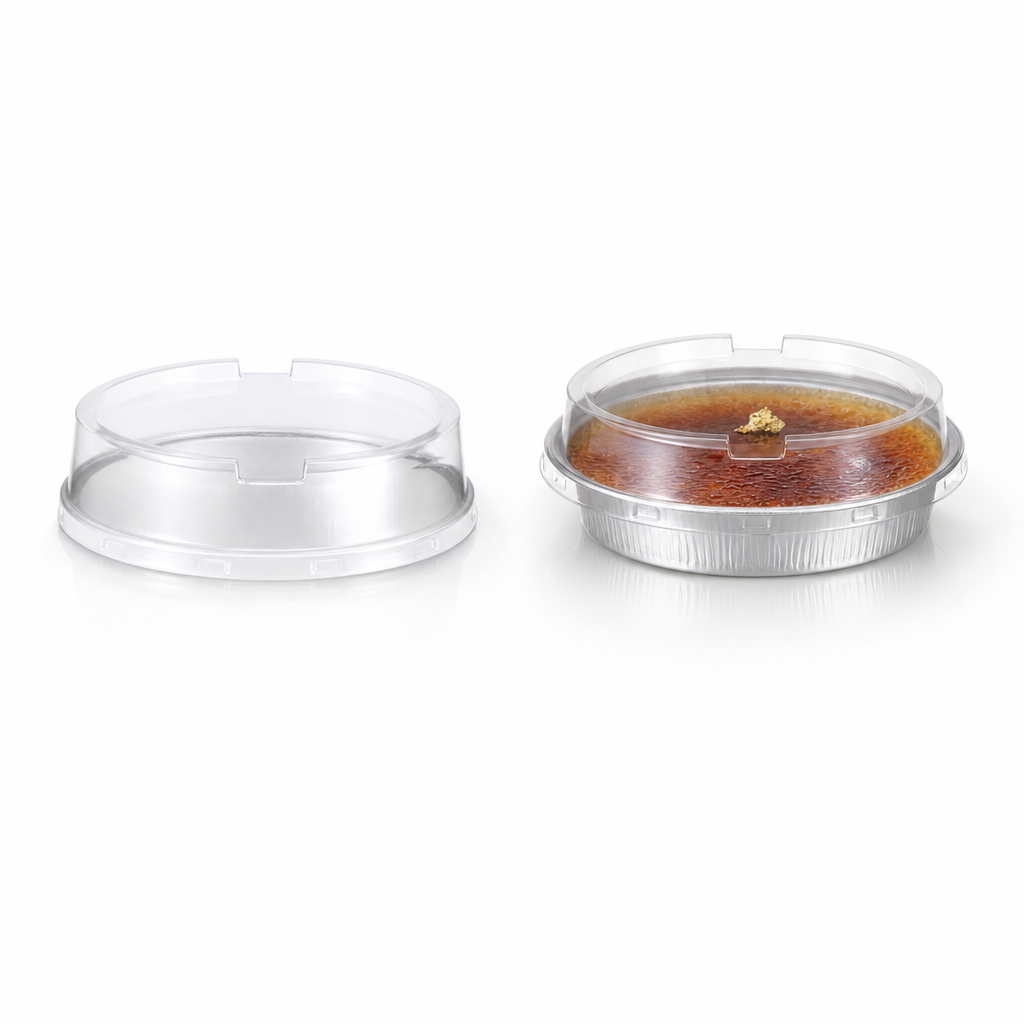 COUVERCLE PLAT POUR CRÈME BRÛLÉE, MURGIL EN ALUMINIUM POUR FLAN