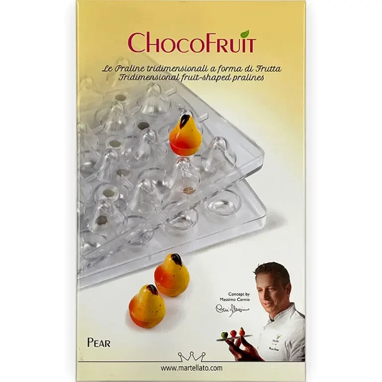 MOULE EN POLYCARBONATE 3D EN FORME DE POIRE POUR CHOCOLAT ET BONBONS (28)