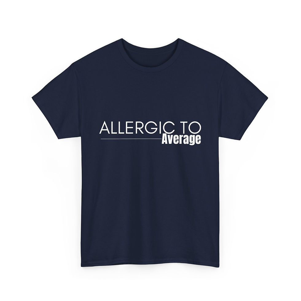 Thumbnail: Allergic to Average Unisex Heavy Cotton Tee