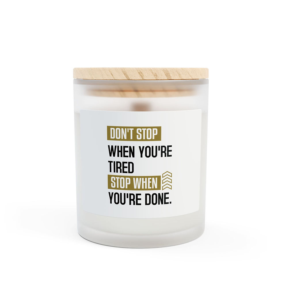 Thumbnail: Don’t Stop Frosted Glass Candle, 11oz