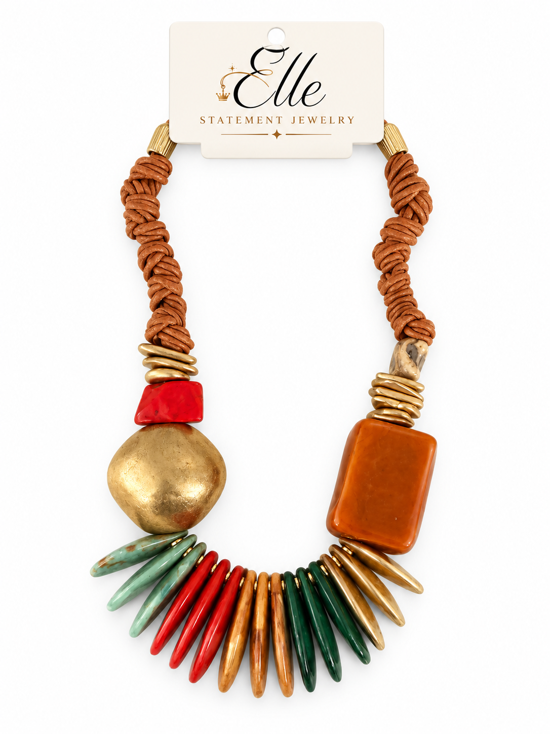 The Mosaic Statement Necklace- Lanita