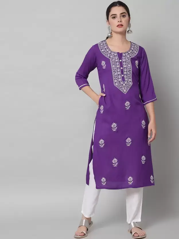 Cotton Rayon A-line Kurta