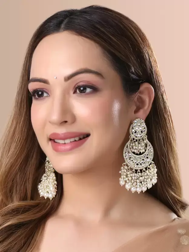 Kundan Chandbali Earrings