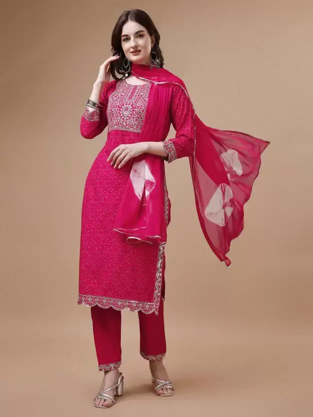 Kurta Pant Dupatta Set