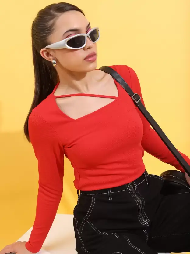 Women Red Top