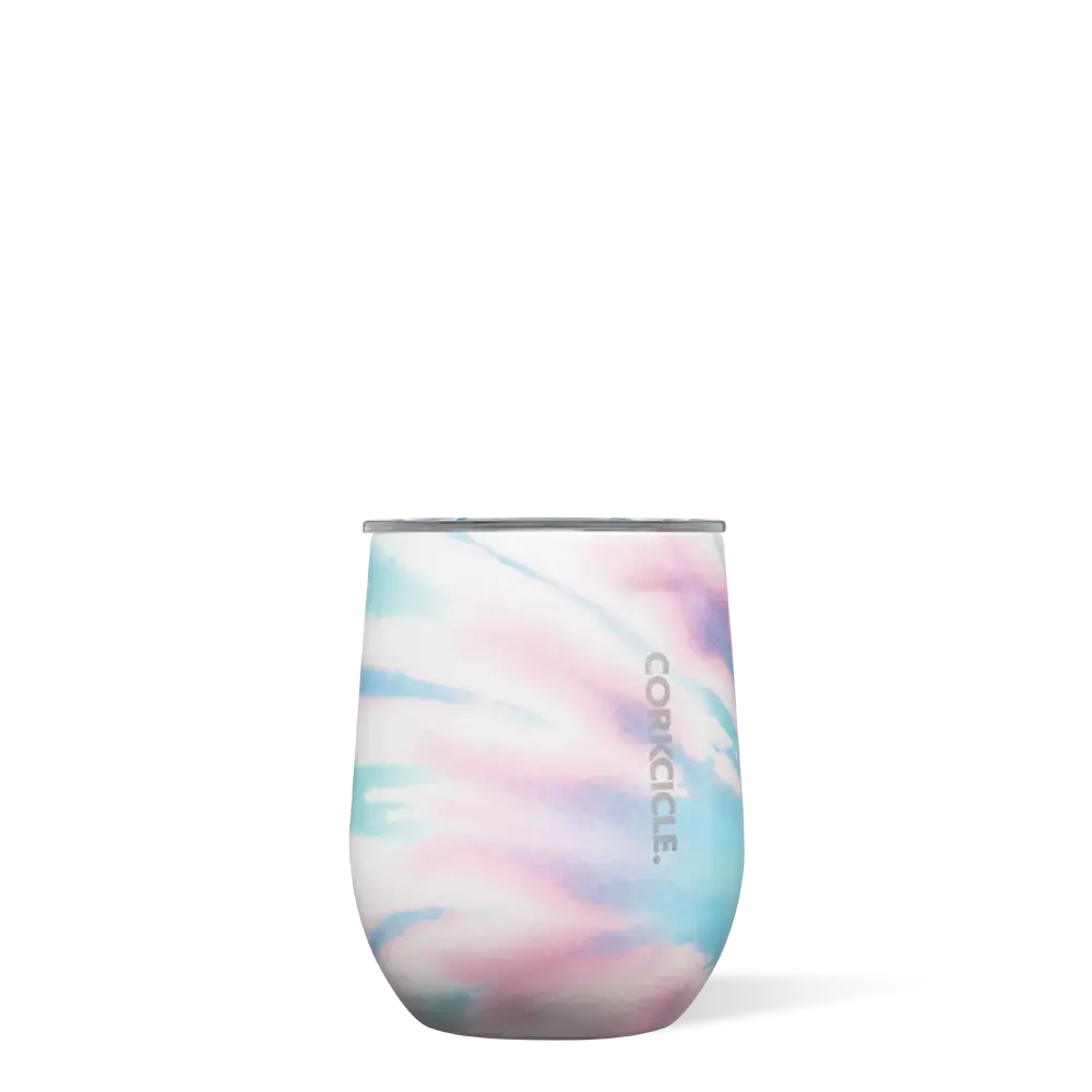Stemless 12oz Corkcicle Coastal Swirl