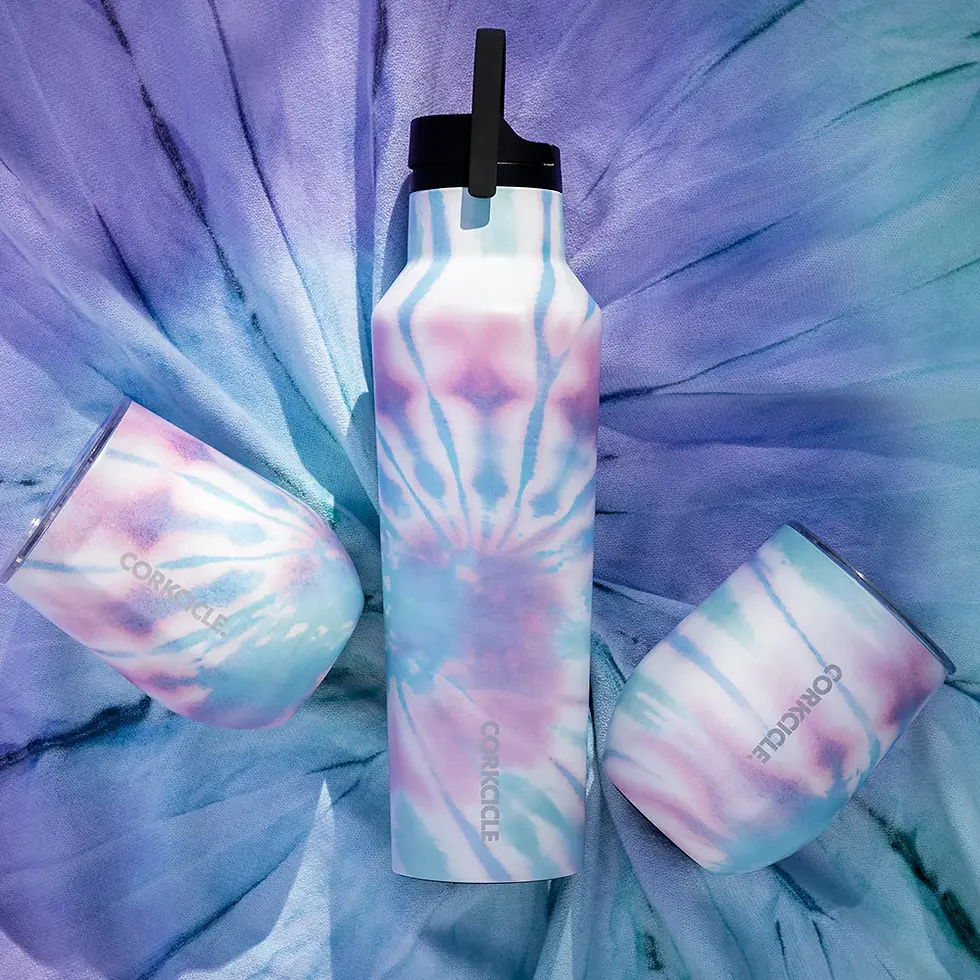 Thumbnail: Stemless 12oz Corkcicle Coastal Swirl