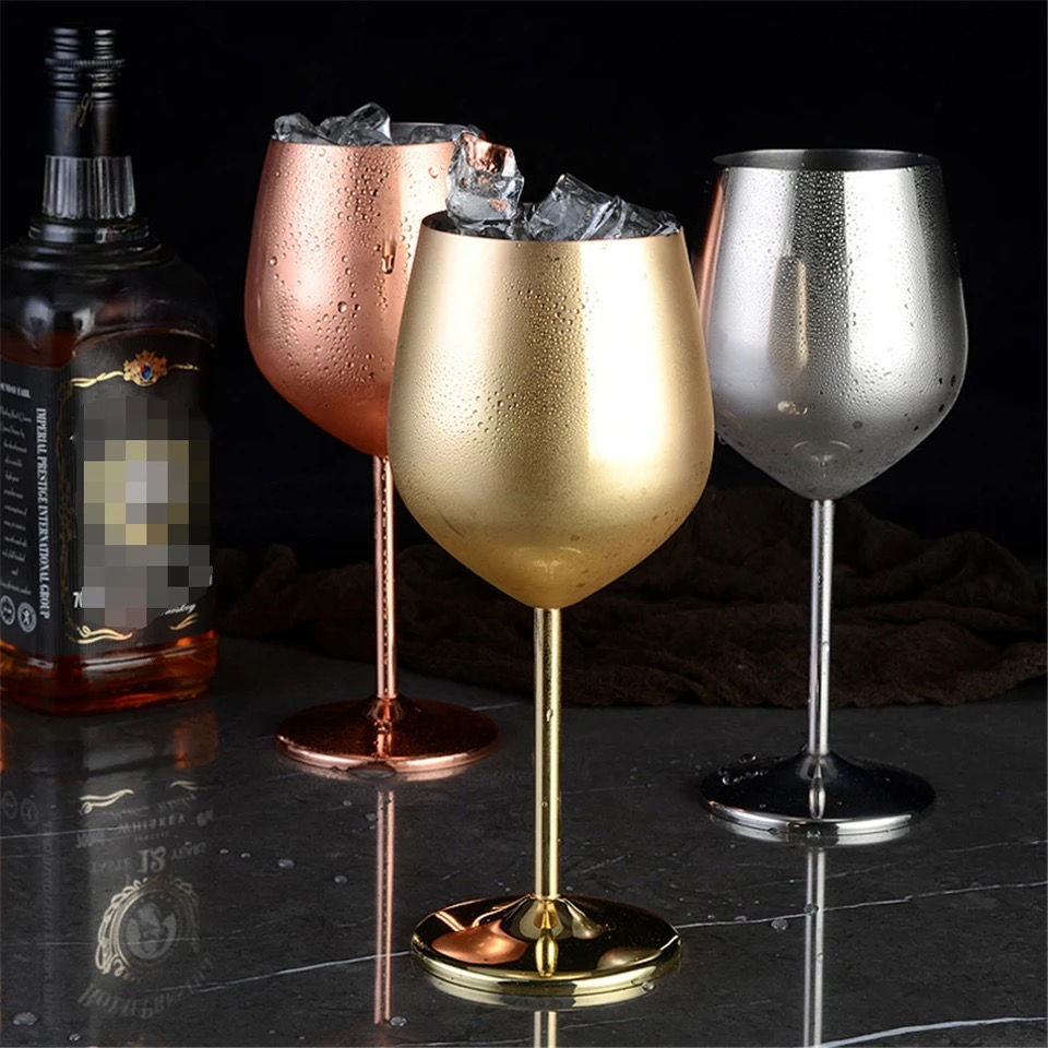 Thumbnail: Lux Life Too Stainless Steel Wine Glass Set of 4