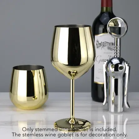 Thumbnail: Lux Life Too Stainless Steel Wine Glass Set of 4