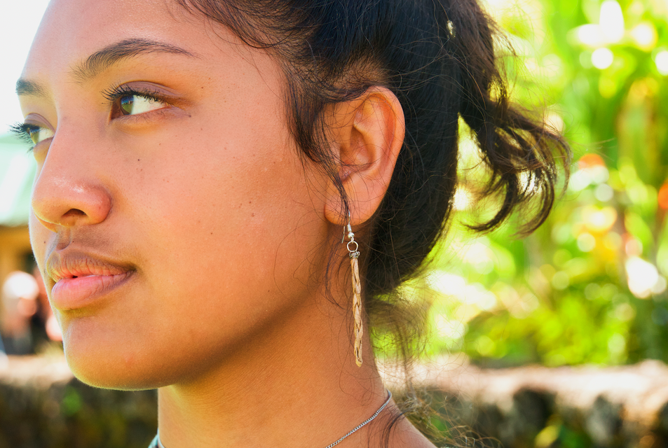 Thumbnail: Lauhala earrings (Stick Style)