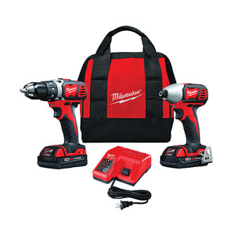 Battery powered tools including DeWalt and Milwaukee.