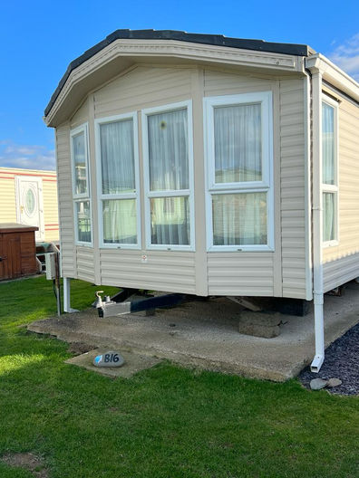 Caravan next to the beach