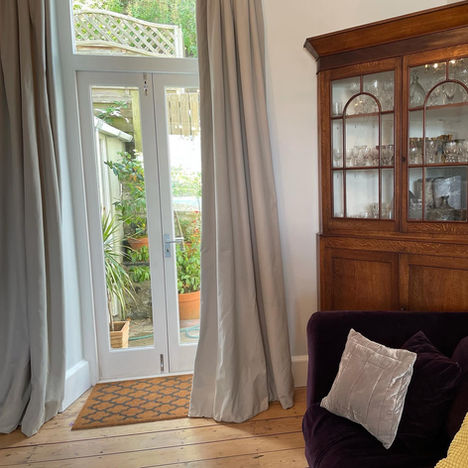 Door out to enclosed garden