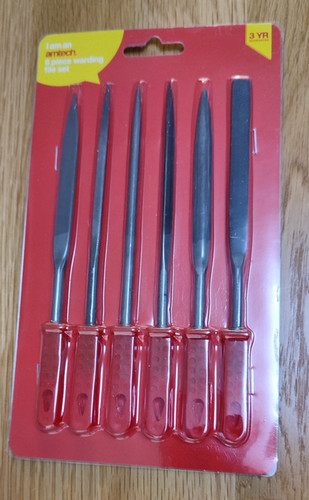 6 Piece File set Warding needle files for Hobby & modelers ...