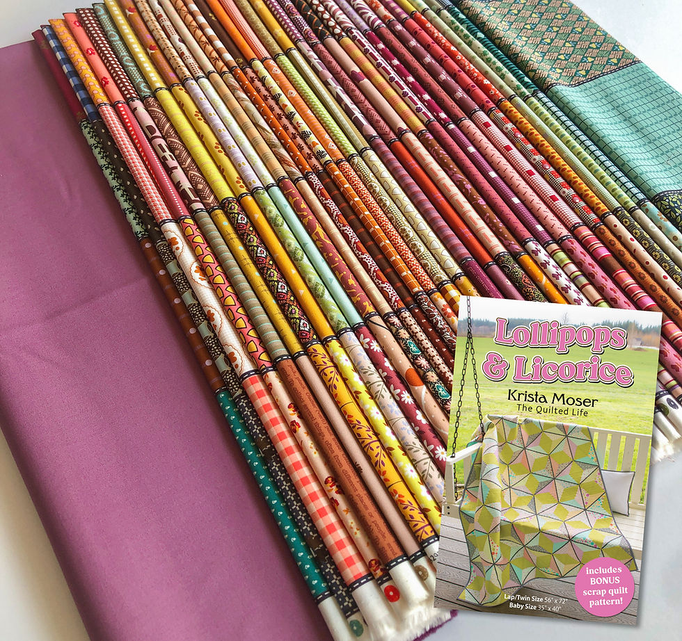Thumbnail: Lollipops & Licorice Gathered Lollies Kit: Heather Purple Background