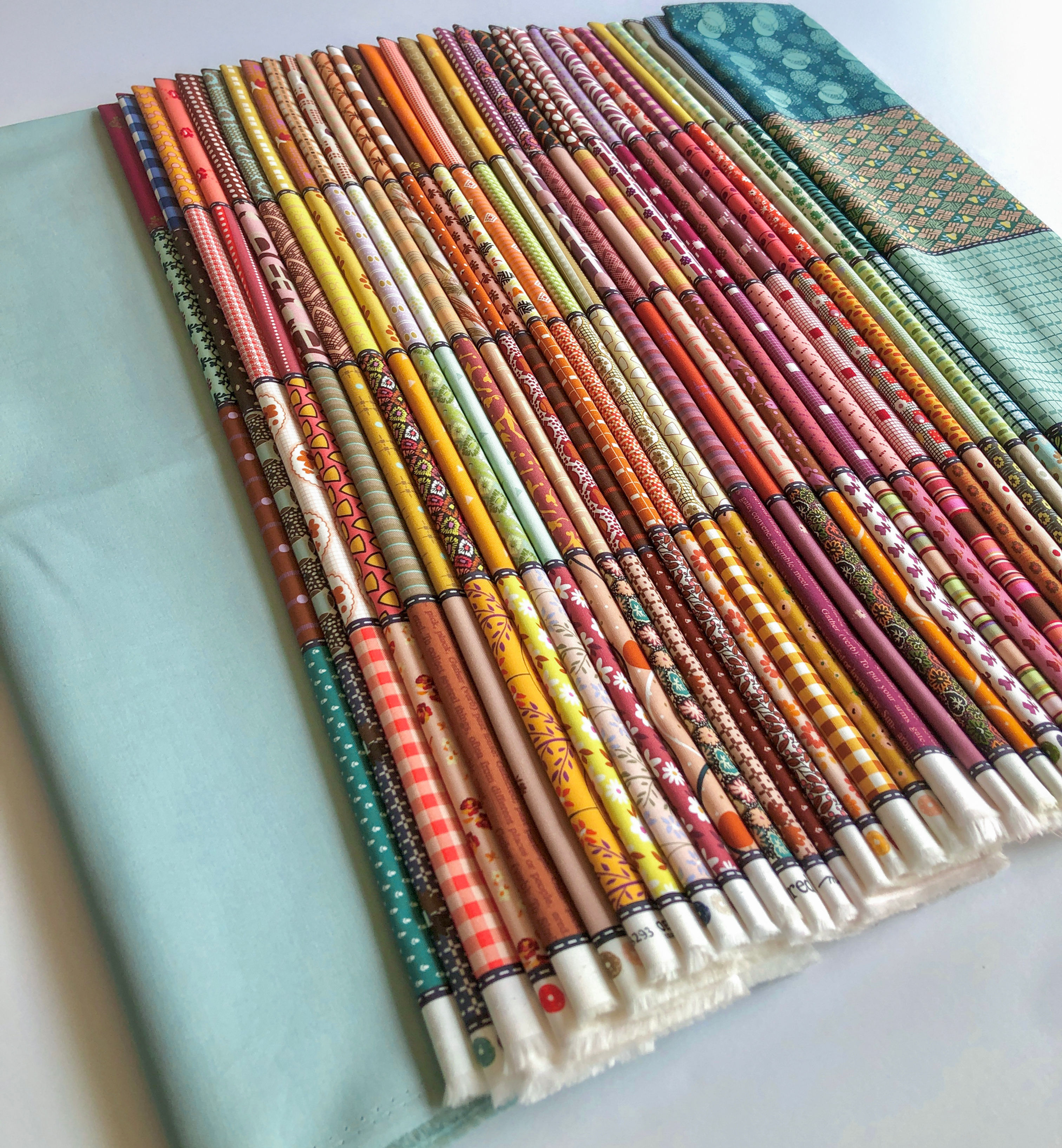 Lollipops & Licorice Gathered Lollies Kit: Seafoam Green Background