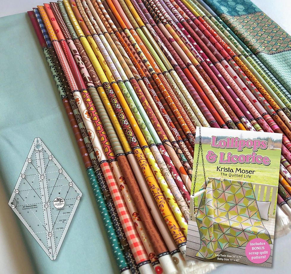Thumbnail: Lollipops & Licorice Gathered Lollies Kit: Seafoam Green Background