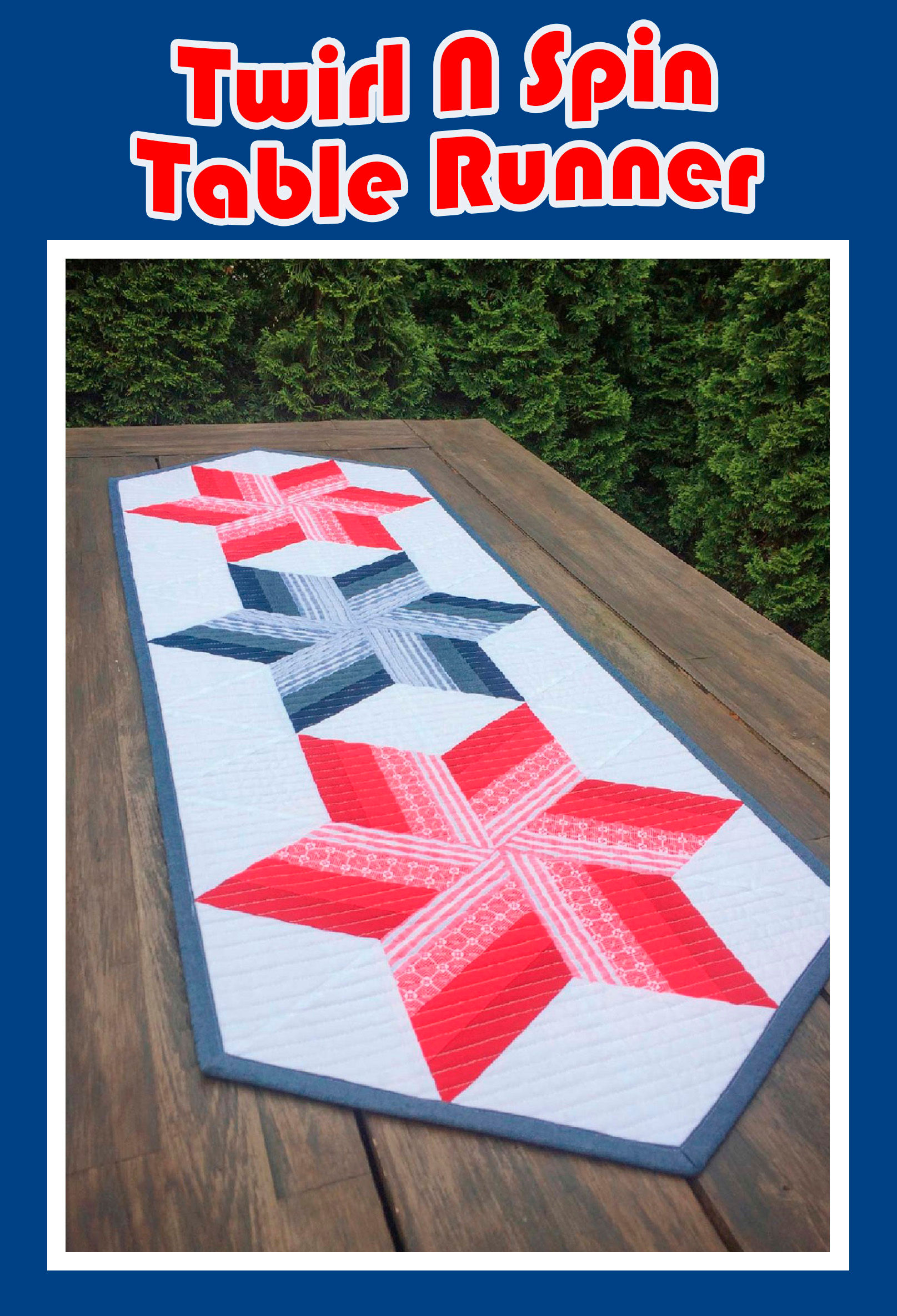 Twirl N Spin Table Runner Printed Pattern