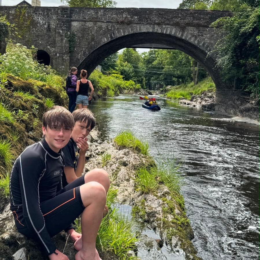 Idris Morris and Ioan Sutherland at Llandysul