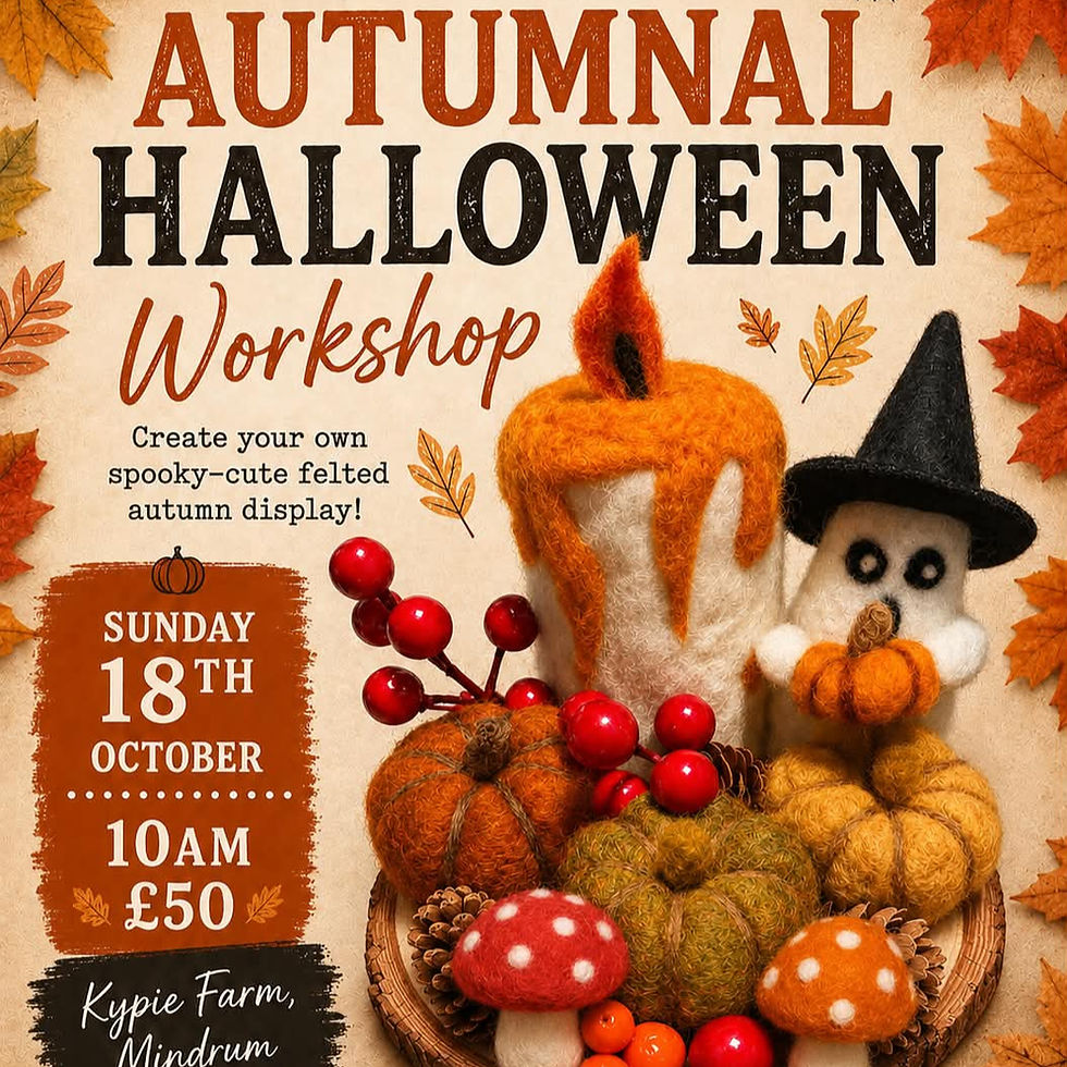 Autumnal Halloween Needle Felting Workshop