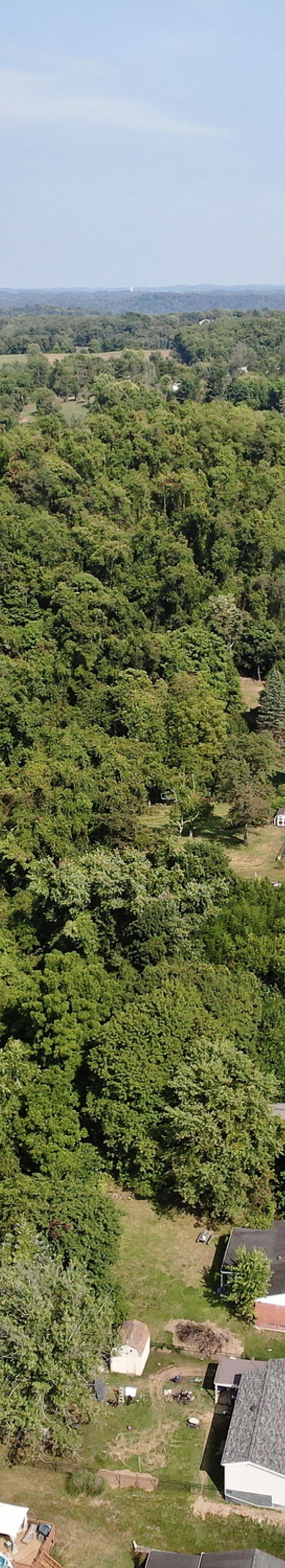Drone shot of Elizabeth township