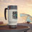 Thumbnail: Local AF Steel Travel Mug with Handle, 14oz