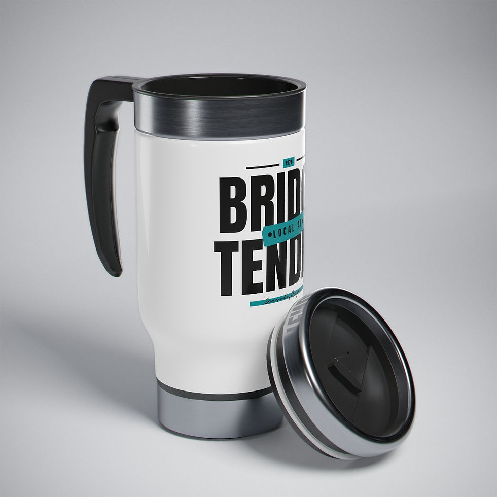 Thumbnail: Local AF Steel Travel Mug with Handle, 14oz