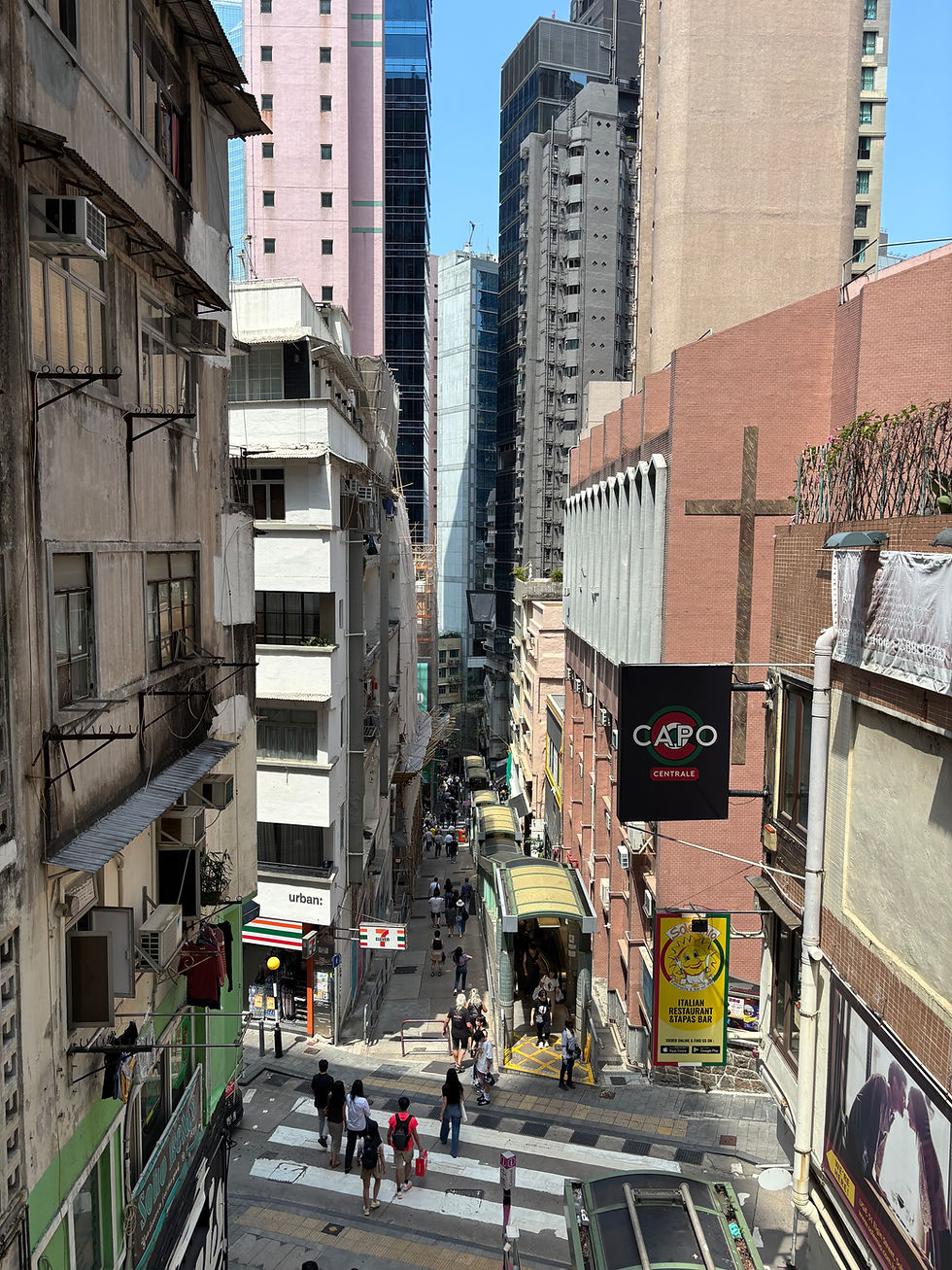 Central-midlevel escalator