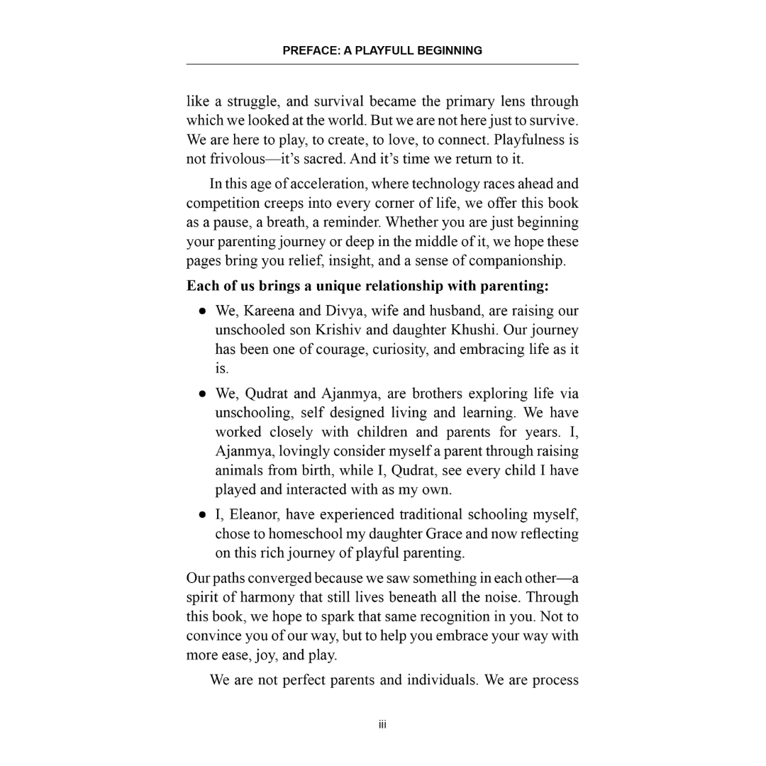 Third page of preface text from Parenting with a Smile book.