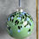 Thumbnail: Hand Painted Ceramic Bauble | Green Blossom III