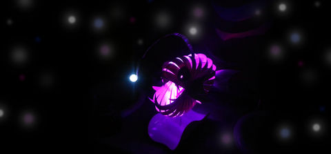 Ideation Void, custom wedding centerpieces, anglerfish