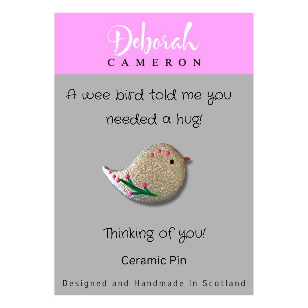 Wee Bird - Mini Pin - Hug