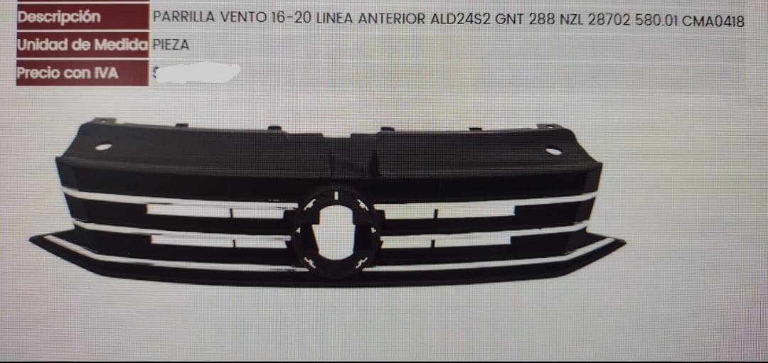 PARRILLA GOL
