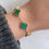 Thumbnail: Green clover bracelet 