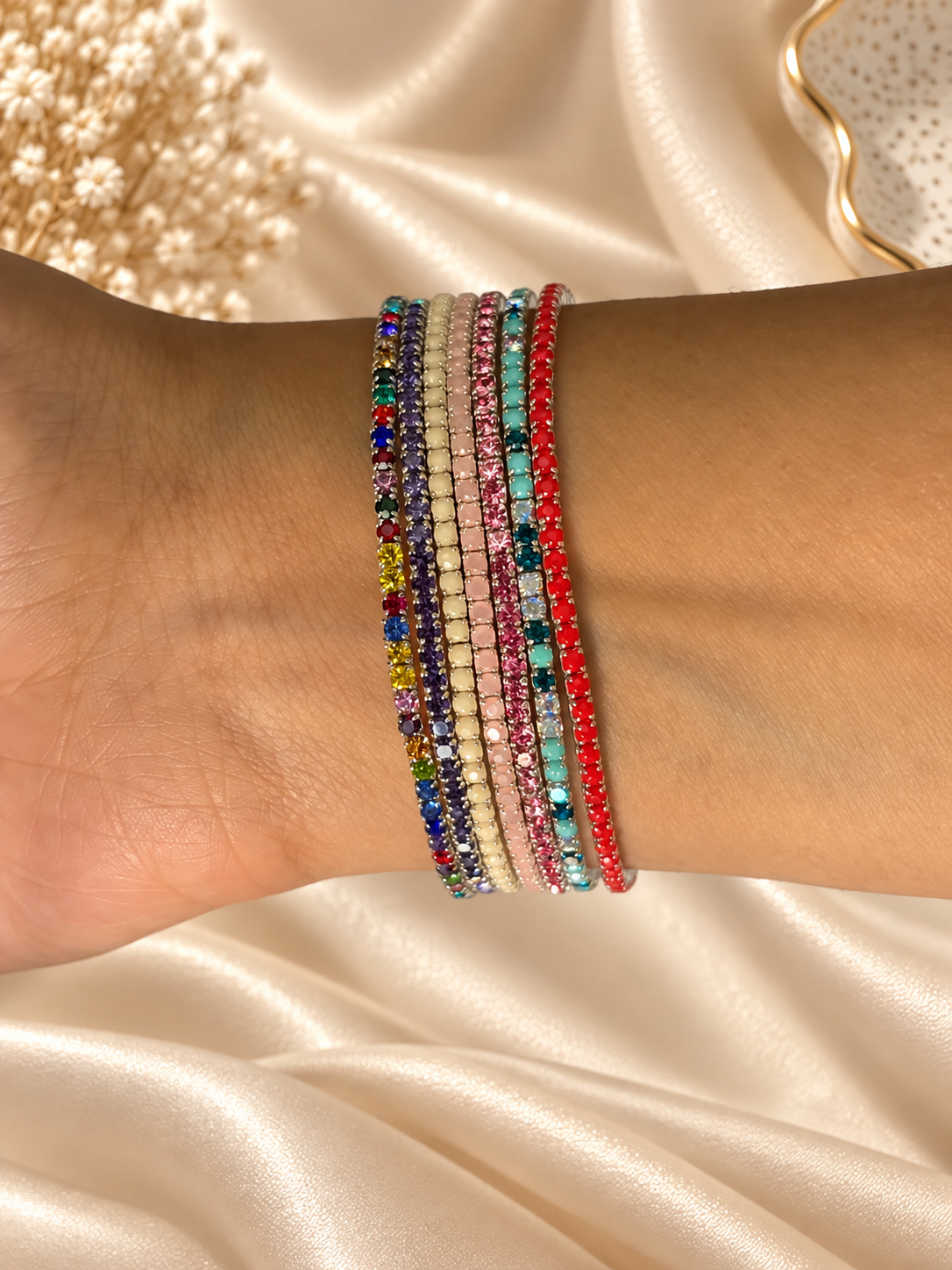 Rainbow Radiance Stretch Bracelet