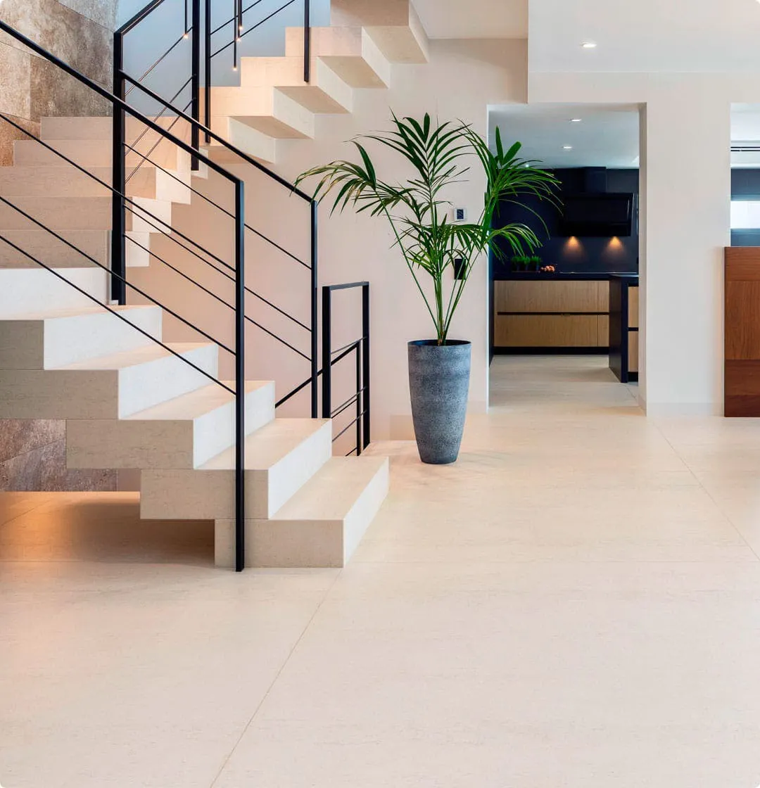revêtement sol et escalier en dekton kitcheneo Antibes 06