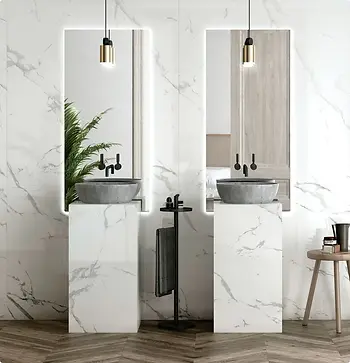 Cosentino Dekton en salle de bain KITCHENEO 06 design