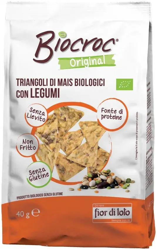 Corn & Legume Triangles 40g Biocroc